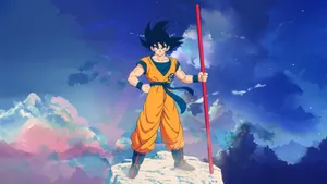 Goku On A Mountain Wallpaper