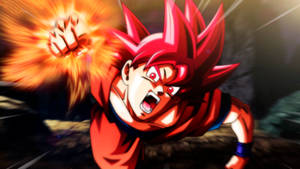 Goku Powerful Punch Wallpaper