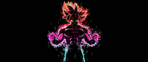 Goku Powering Up For An Epic Battle In Dragon Ball Super Wallpaper