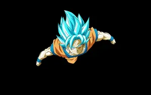 Goku Simple Digital Art Wallpaper