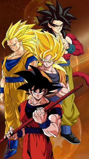 Goku Ssj4 Using Super Kamehameha To Tackle The Enemy. Wallpaper