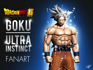 Goku Ultra Instinct Fan Art Wallpaper