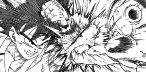 Goku Vs Frieza Manga Panel Wallpaper
