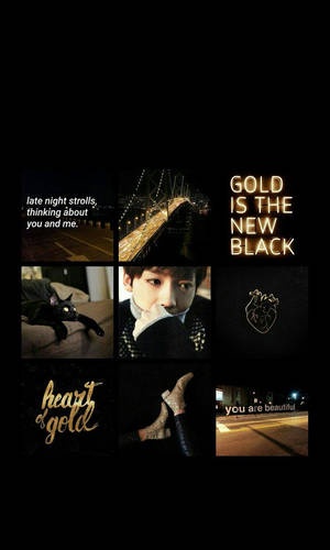Gold Aesthetic Kim Jin-woo Wallpaper