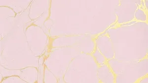 Gold Aesthetic Pink Background Wallpaper
