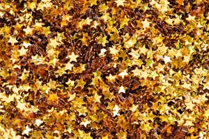 Gold Aesthetic Small Stars Wallpaper