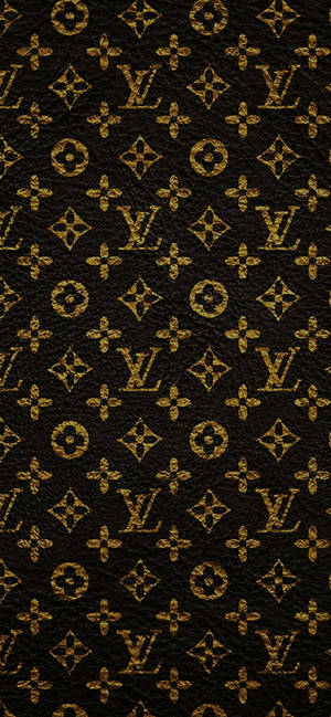 Gold And Black Louis Vuitton Phone Wallpaper