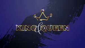 Gold And Blue King And Queen Wallpaper
