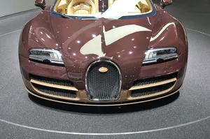 Gold Bugatti Veyron Car Zoomed In Wallpaper