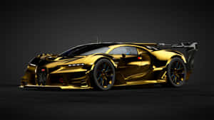 Gold Bugatti Vision Gran Turismo Diamond Car Wallpaper