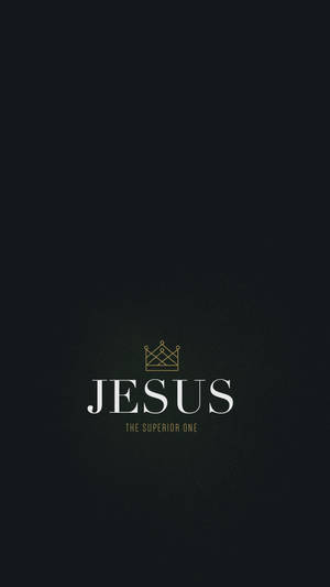 Gold Crown Jesus Phone Wallpaper