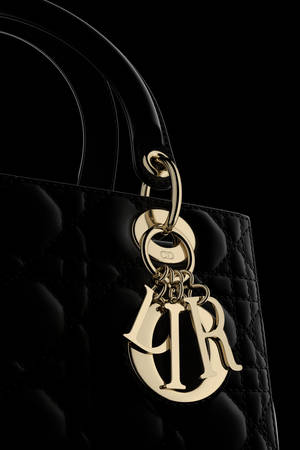 Gold Dior Designer Logo Key Ring Wallpaper