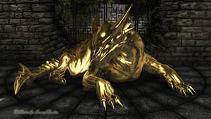 Gold Dragon Dungeon Wallpaper