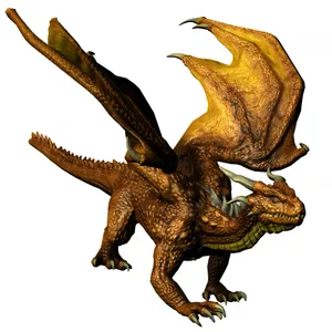 Gold Dragon Horns Wallpaper