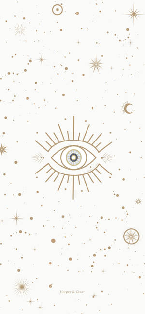 Gold Evil Eye Wallpaper