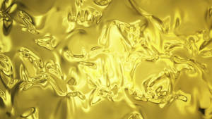 Gold Foil Fluid Texture Wallpaper