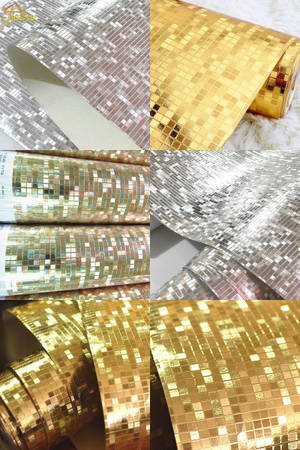 Gold Foil Mirror Effect Wallpaper