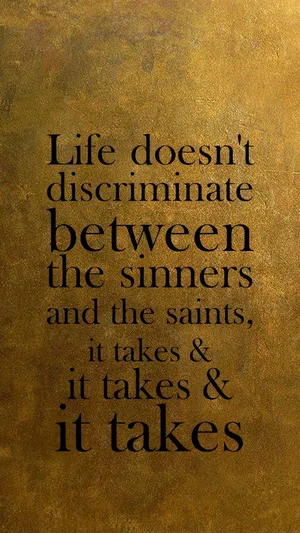 Gold Hamilton Sinners Saints Wallpaper