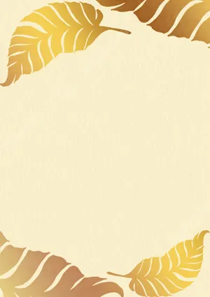 Gold Leaf Design Background Wallpaper