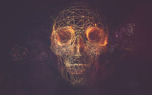 Gold Skull Iphone Background Wallpaper