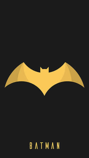 Golden_ Batman_ Symbol_on_ Black_ Background Wallpaper
