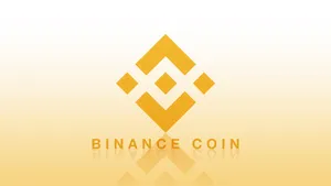 Golden Binance Coin Wallpaper