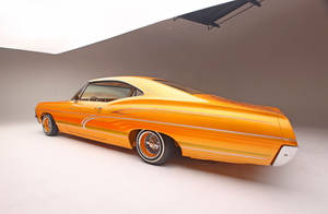 Golden Chevrolet Impala 1967 Wallpaper