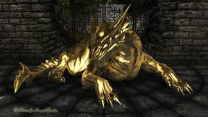 Golden Dragon Dungeon Wallpaper