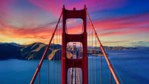 Golden Gate Bridge Sunset4 K Wallpaper
