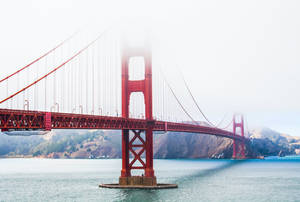 Golden Gate San Francisco Photograph With Fog Wallpaper