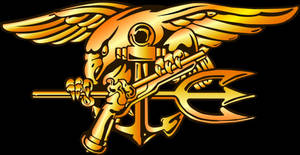 Golden Indian Army Logo Gleaming Wallpaper