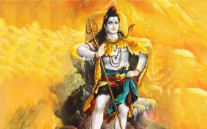 Golden Lord Shiva Wallpaper