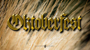 Golden Oktoberfest Banner Wallpaper