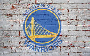 Golden State Warriors Bricked Wall Art Wallpaper
