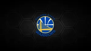 Golden State Warriors Logo With Golden Yellow, Royal Blue And White Wallpaper
