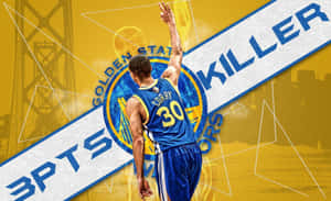 Golden State Warriors Three Point Celebration Wallpaper