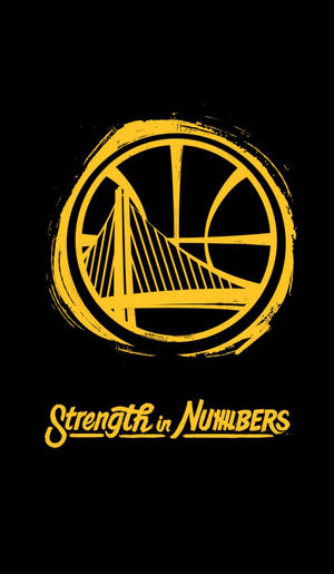 Golden State Warriors Yellow Logo Fanart Wallpaper