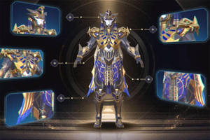 Golden Suit Details Pubg Pharaoh Wallpaper