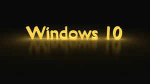 Golden Windows 10 4d Ultra Hd Wallpaper