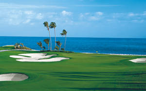 Golf Course Beach Golfing Desktop Wallpaper