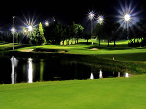 Golf In The Night Wallpaper