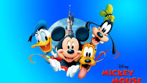 Goofy, Mickey, Donald, And Pluto Wallpaper