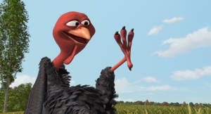 Goofy Red Turkey From Free Birds Wallpaper