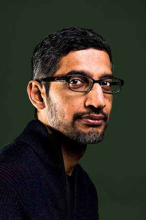 Google And Alphabet Ceo Sundar Pichai Portrait Wallpaper