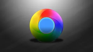 Google Chrome Mixed Color Icon Art Wallpaper