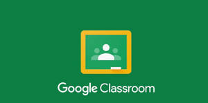 Google Classroom In Plain Green Background Wallpaper