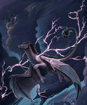 Gorgeous Lightning Dragon Wallpaper