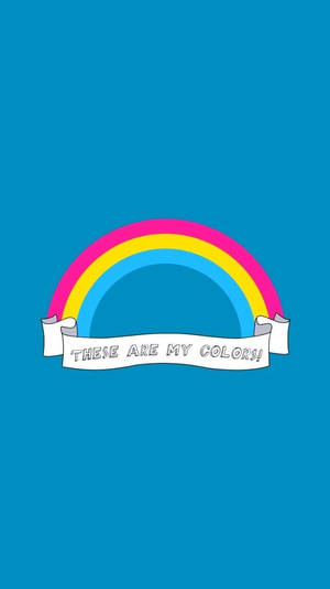 Gorgeous Rainbow Queer Emblem Wallpaper