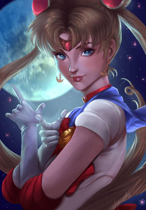 Gorgeous Sailor Moon Portrait Wallpaper