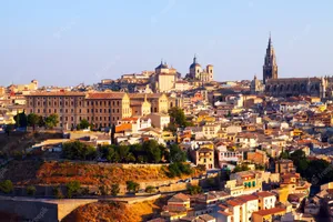 Gorgeous View Toledo Cathedral Orange Aesthetic Wallpaper